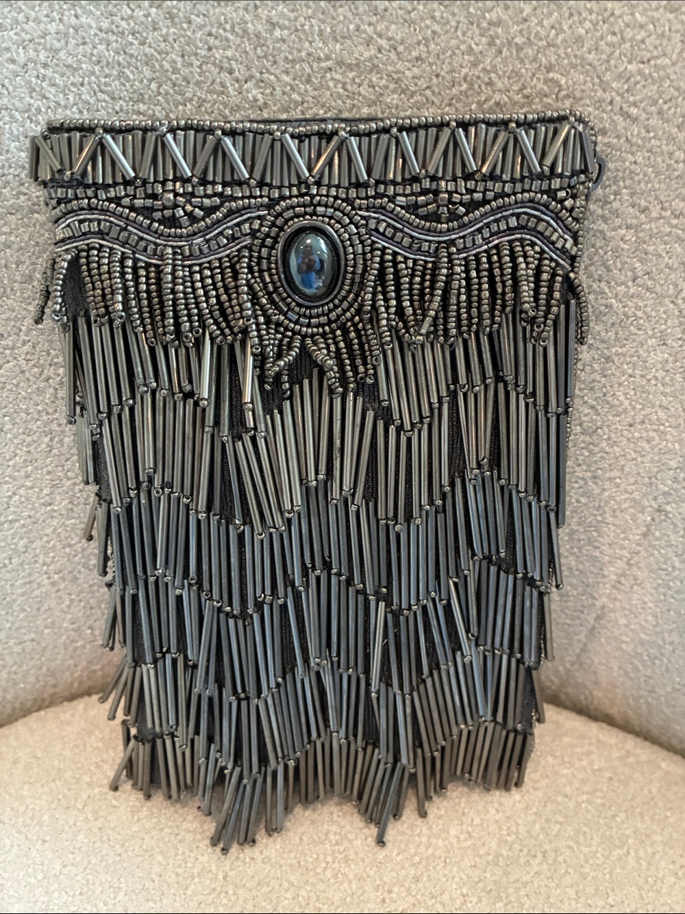 Mary Frances beaded fringe crossbody/clutch phone bag